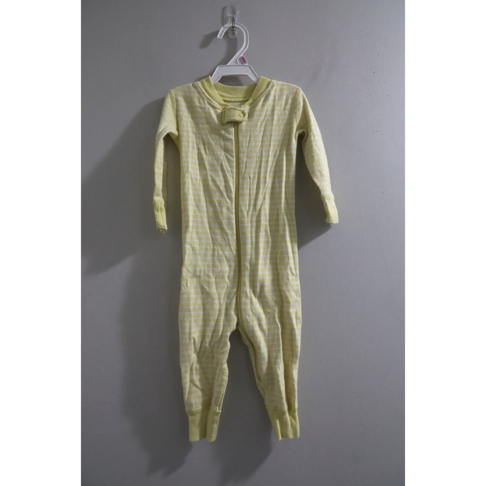 Moon and Back Hanna‎ Andersson Striped One Piece Pajama 12-18 Months Yellow